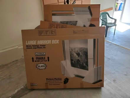 Photo of free Artwork/mirror moving packing boxes (Central SR, Near Whole Foods) #1