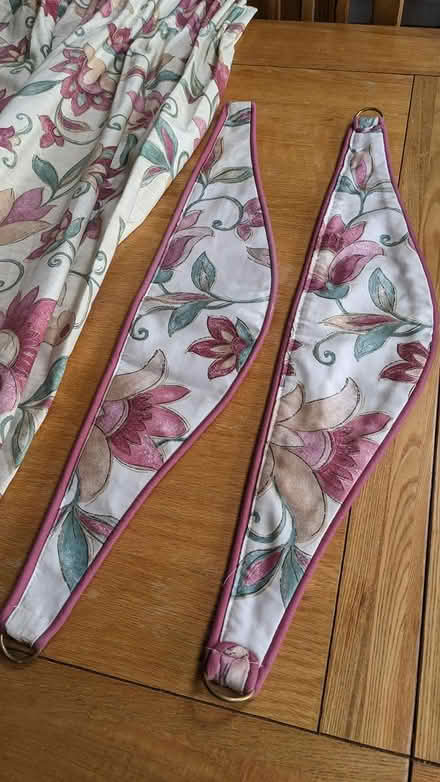 Photo of free 3 pairs curtains & matching tie bks (Cranleigh) #3