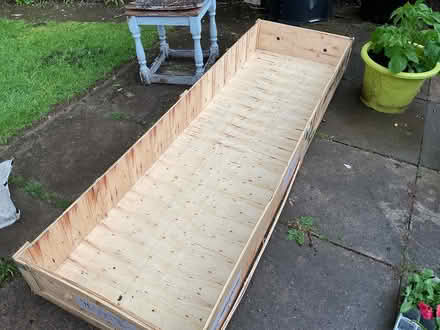 Photo of free Large wooden box (Blythe Bridge) #1