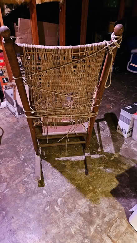 Photo of free Wooden Rocking Chair - Needs work (63124, near STL Galleria) #2