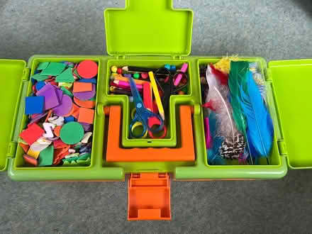 Photo of free Craft caddy with lots of craft bits (Shefford) #1