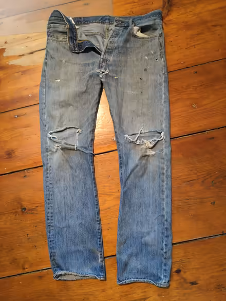 Photo of free Old blue jeans for craft projects (Brooktondale) #1