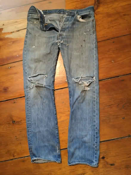 Photo of free Old blue jeans for craft projects (Brooktondale) #1