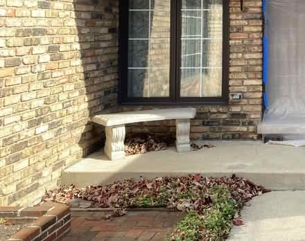 Photo of free Concrete Garden Bench (Darien, IL) #1