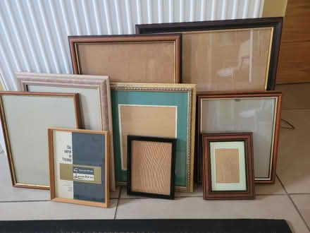 Photo of free Nine various size picture frames (Norton, Malton YO17.) #1