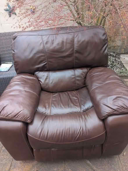 Photo of free Recliner leather chair (Charminster BH8) #2