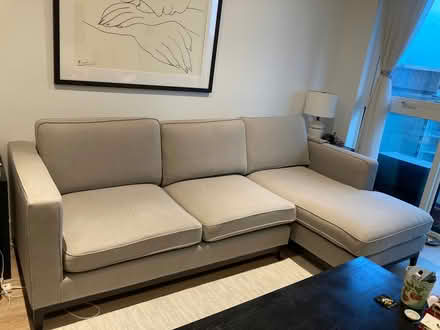 Photo of free 3-seater L-shaped sofa (Ravenscourt Park W6) #1