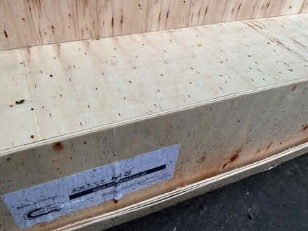 Photo of free Large wooden box (Blythe Bridge) #2
