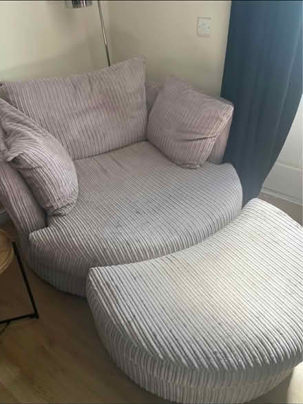Photo of free Swivel chair and stool (Felixstowe) #2