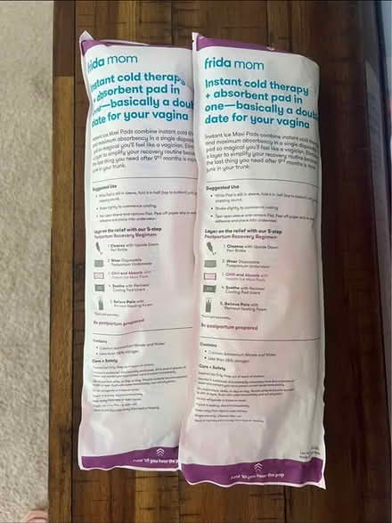 Photo of free Frida Mom ice maxi pads (Los Lunas) #1
