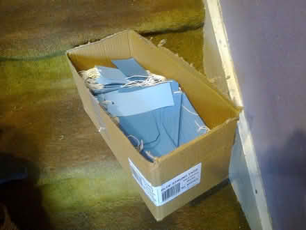 Photo of free Blue tie-on luggage labels (GU51) #1