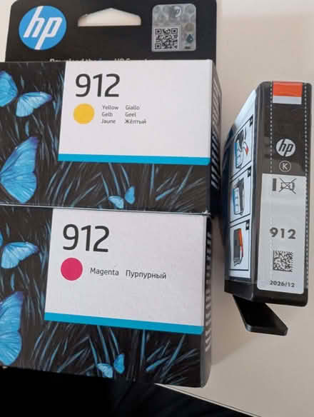 Photo of free New HP ink 912 Magenta, Yellow, Black (Cliffe BN7) #1