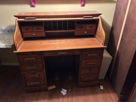 Photo of free Oak Roll top desk (Southwest FC) #1
