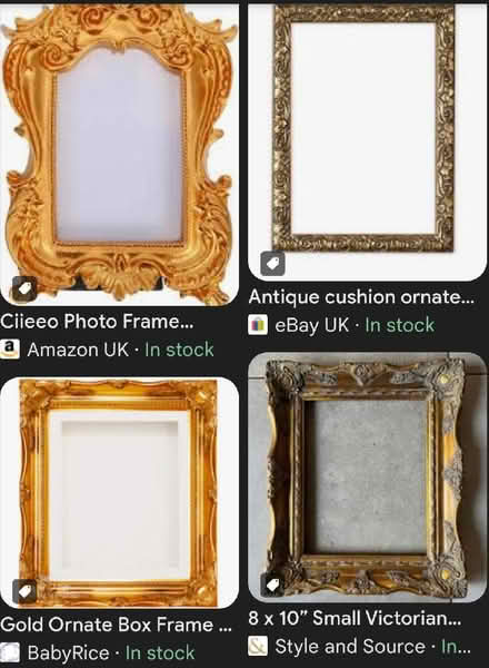 Photo of Old unwanted ornate frames x2 (Freehold LA1) #1