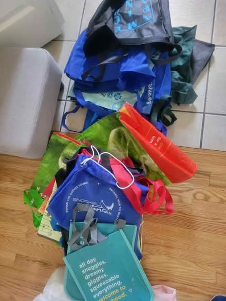Photo of free 18 reusable bags various sizes (Lagrange) #1