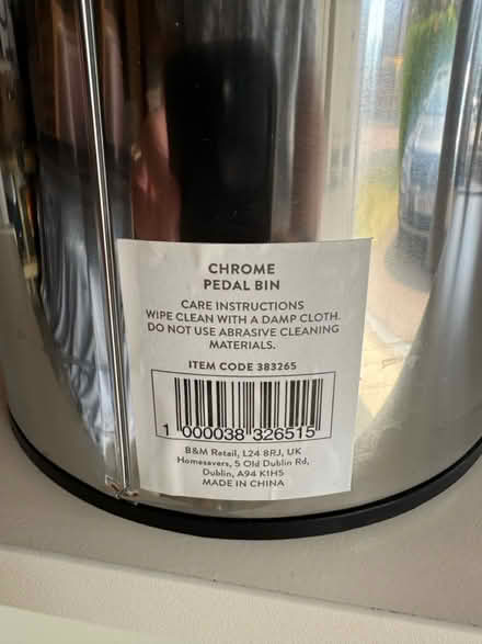 Photo of free Chrome Pedal bin (Burgess Hill) #3