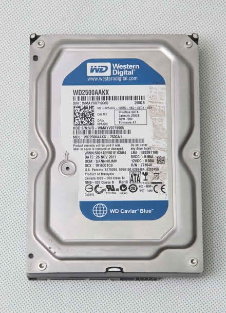 Photo of free Western Digital 250GB hard drive (Old Heath CO2) #1