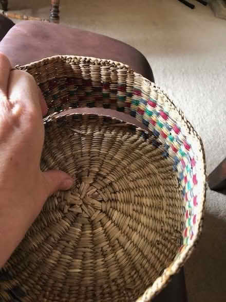 Photo of free 1960's woven basket - Imperfect (Meads BN20) #2