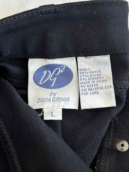 Photo of free DIANE GILMAN black stretch jeans LG (San Carlos-El Camino near Hull) #2