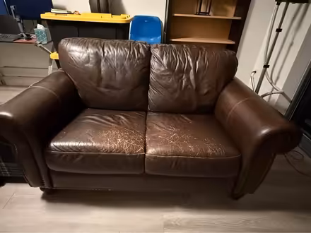 Photo of free Macy’s leather sofa/loveseat (20001) #1