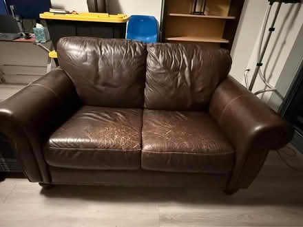 Photo of free Macy’s leather sofa/loveseat (20001) #1