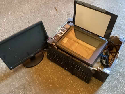 Photo of free Epson Printer, keyboard,screen plus misc. cables, mouse etc. (Long Marton CA16) #1