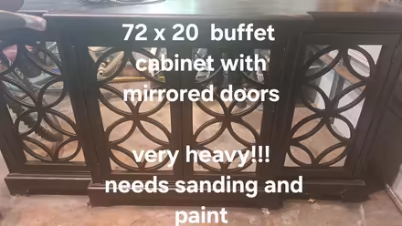 Photo of free Very heavy buffet/storage cabinet (Forest Hills) #1