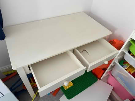 Photo of free Solid white wooden desk (small) (Richmond TW10) #2