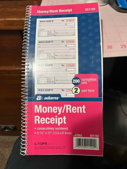 Photo of free Rent Receipt book (Hamburg and Winans Lake Road) #1