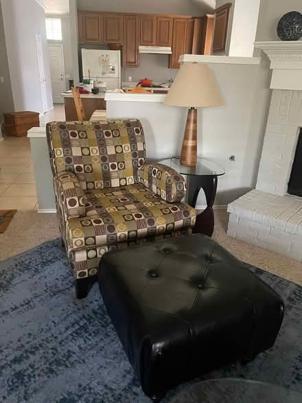 Photo of free Sofa chair and Foot stool (El Dorado & Lake Forest area) #1