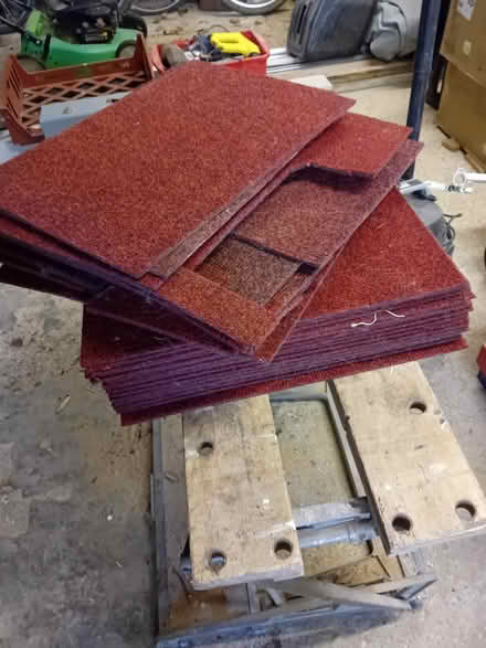 Photo of free Red carpet tiles (Harrold. MK43) #1