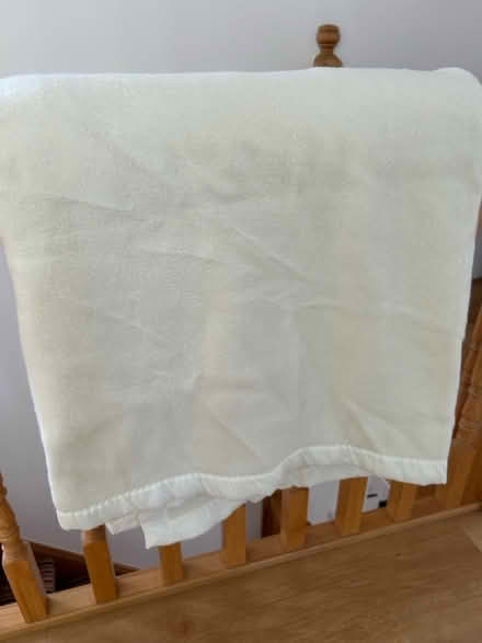 Photo of free Large cream blanket (South Holmwood RH5) #1