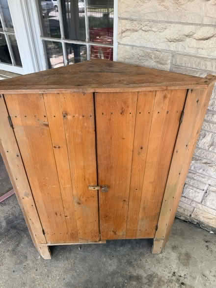 Photo of free Corner Cabinet (Old/Rustic) (Hyde Park - Avenue G near 38th) #1
