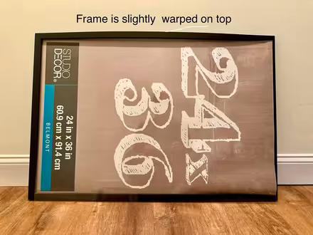 Photo of free poster frame, 24 x 36 (Belmont, MA) #1