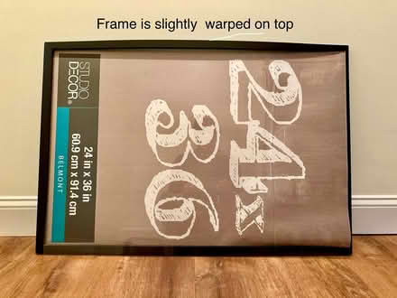 Photo of free poster frame, 24 x 36 (Belmont, MA) #1
