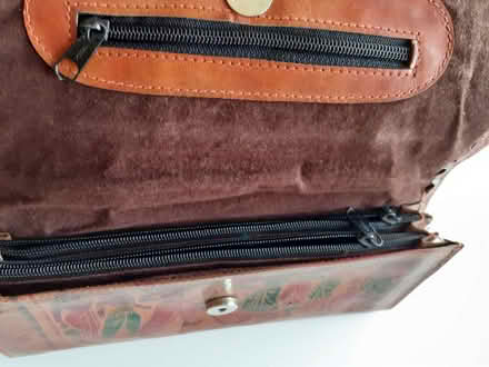 Photo of free Decorated brown leather clutch (Wandsworth Common SW12) #4