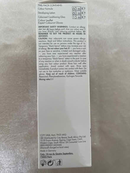 Photo of free Clairol temp hair colour lt brown (IG10 high beech) #2