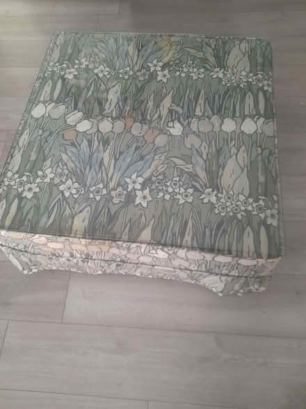 Photo of free Glass topped coffee table with fabric cover (Waverton CH3) #1
