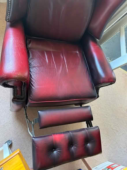 Photo of free Leather recliner chair (B36) #2