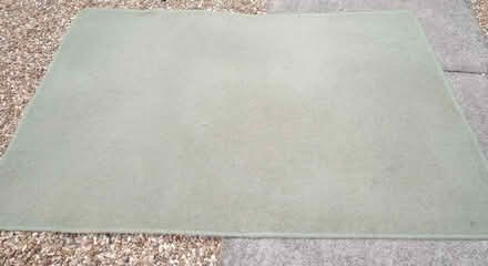 Photo of free Pale green rug (Orton Goldhay) #1