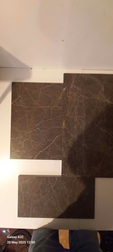Photo of free Mottled brown wall tiles 30.5cm x 30.5cm x 1cm deep (The Nurserylands TW12) #2
