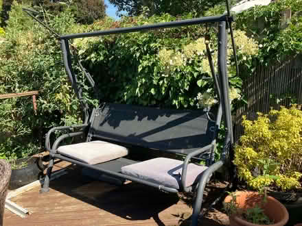 Photo of free Garden Three-Seat Swing Seat with Cushions (Kedleston Road DE22) #1