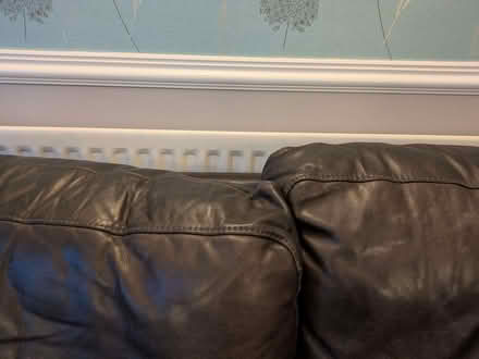 Photo of free Two-Seater Leather Sofa - Dark Brown (Sharmans Cross B91) #3