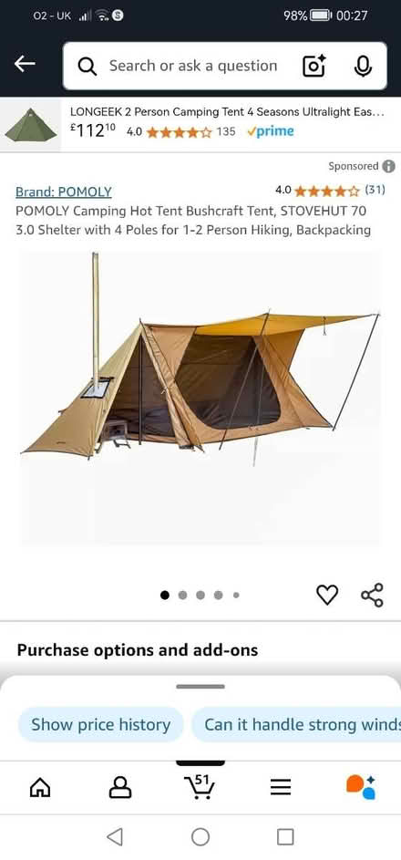 Photo of Camping tent (SG18) #1