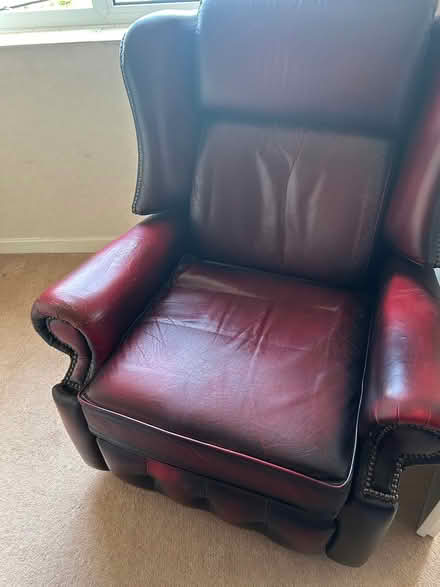 Photo of free Leather recliner chair (B36) #1