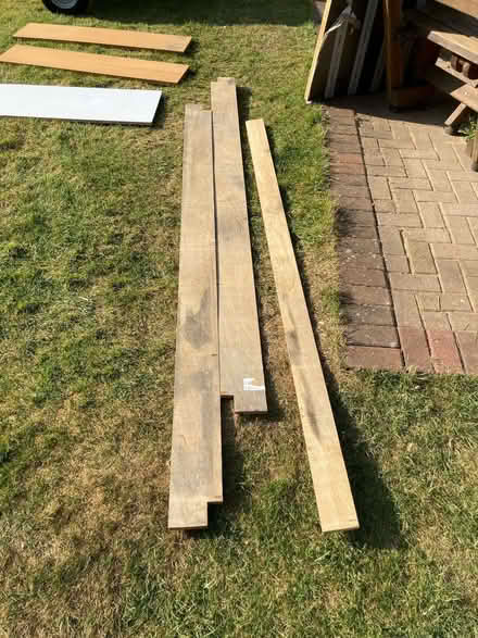 Photo of free 3 used plywood shelves (GU14) #1