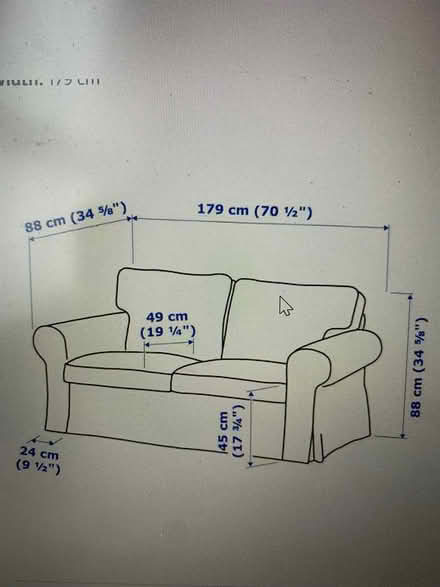 Photo of free 2 seater couch (D6W) #1