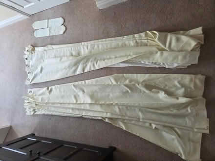 Photo of free Creamy/yellowy curtains 71"x88" per curtain (Little Heath RG31) #1