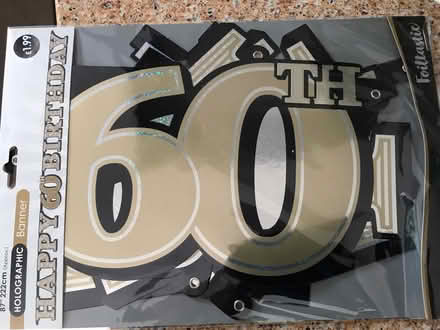 Photo of free 60th birthday banner (Kenilworth CV8) #1