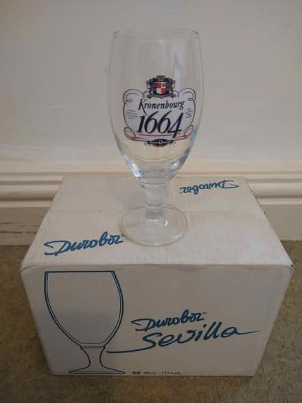 Photo of free Box of 6 330ml Kronenbourg 1664 glasses (Aigburth L17) #1